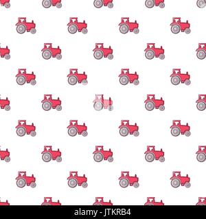 Tractor pattern seamless Stock Vector