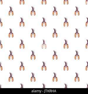 Grape scissors pattern seamless Stock Vector