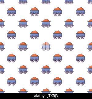 Train wagon pattern seamless Stock Vector
