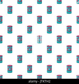 Cosmetic jar plastic pattern seamless Stock Vector