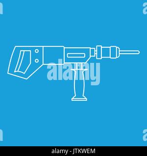 Electric drill, perforator icon outline Stock Vector