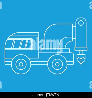 Drilling machine icon outline Stock Vector