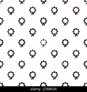 Funeral wreath pattern seamless Stock Vector