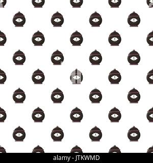 Funeral urn pattern seamless Stock Vector