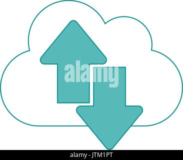 cloud data vector illustration Stock Vector