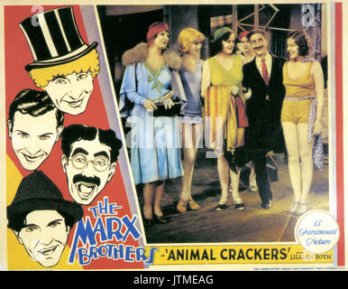 ANIMAL CRACKERS 1930 Paramount Pictures film with the Marx Brothers Stock Photo