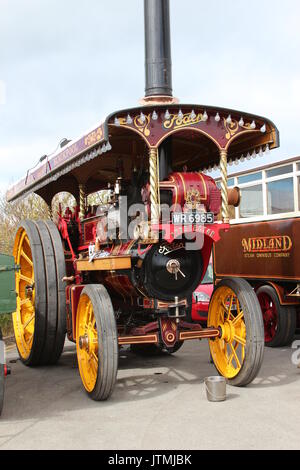 Traction engine fair in Llandudno Stock Photo