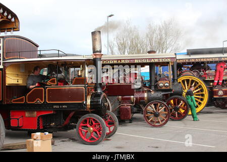 Traction engine fair in Llandudno Stock Photo