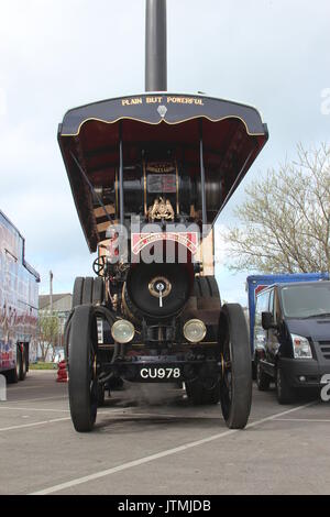 Traction engine fair in Llandudno Stock Photo