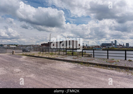 Bramley Moore Dock, Liverpool. Location of new Everton FC stadium which will be moving from their Goodison Park location