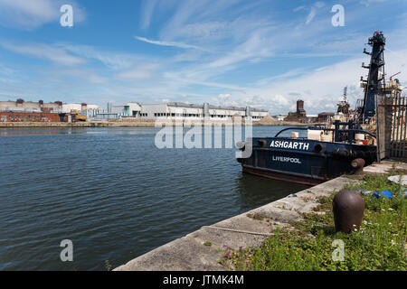 Bramley Moore Dock, Liverpool. Location of new Everton FC stadium which will be moving from their Goodison Park location Stock Photo