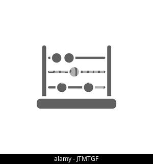 Dark abacus icon on a white background Stock Vector