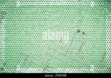 green toned abstract geometric patterns background Stock Photo
