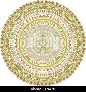 Geometrical Mandala. Vintage and traditional decorative elements. This mandala was drew really detailed way. It could be use for every kind of design Stock Vector
