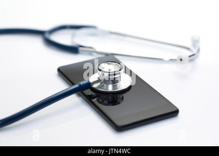 smart phone diagnostics and repair service Stock Photo