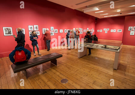 Shirley Baker exhibition at Manchester Art Gallery in Mosely Street, Manchester. Shirley Baker was a documentary photographer. Stock Photo