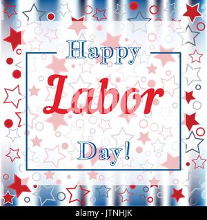 Holiday greetings illustration Labor Day Stock Vector