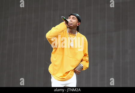 Day Three of Wireless Festival in Finsbury Park, London on Sunday 9th July 2017 (Photos by Ian Bines/WENN)  Featuring: tyga Where: London, United Kingdom When: 09 Jul 2017 Credit: WENN.com Stock Photo