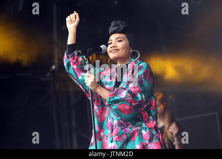 Day Three of Wireless Festival in Finsbury Park, London on Sunday 9th July 2017 (Photos by Ian Bines/WENN)  Featuring: yuna Where: London, United Kingdom When: 09 Jul 2017 Credit: WENN.com Stock Photo