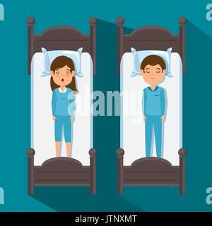 sweet dreams sleeping time concept vector illustration graphic design Stock Vector