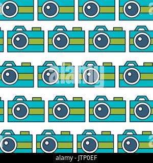 camera photographic pattern background Stock Vector