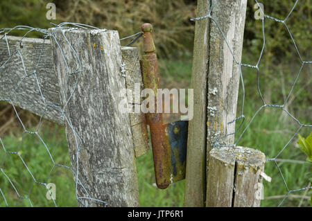 old rusty hinge Stock Photo