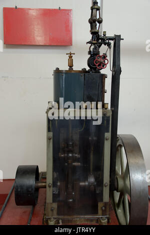 Steam donkey, or donkey engine steam-powered winch, or logging engine ...
