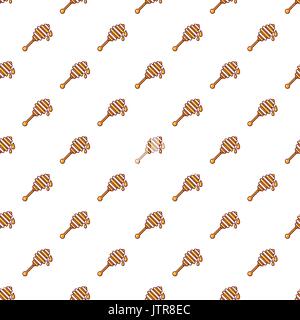 Stick for honey pattern seamless Stock Vector