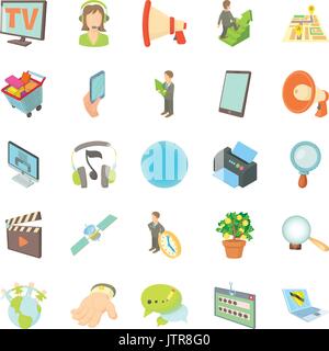 Development of applications icons set Stock Vector