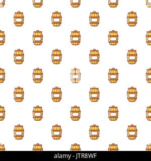 Barrel of honey pattern seamless Stock Vector