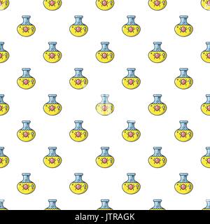 Bacteria in a flask pattern seamless Stock Vector