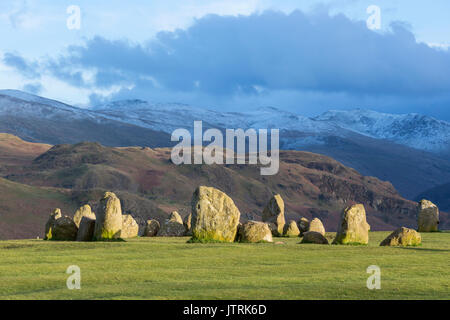 Castlerigg Stone Circle near Keswick, Cumbria, England, UK Stock Photo