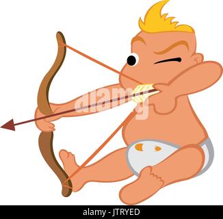 Child sagittarius Stock Vector