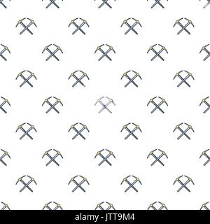 Pick axe tool pattern seamless Stock Vector