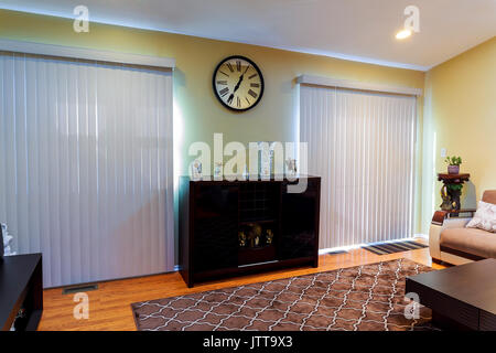 interior of beige living room Interior room sofa table Stock Photo