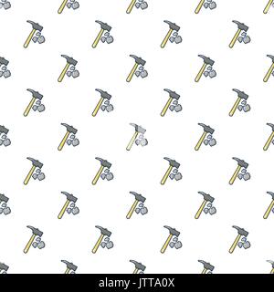 Pick tool pattern seamless Stock Vector