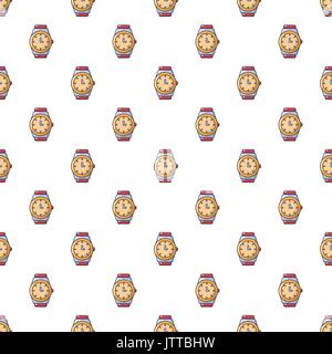 Watch pattern seamless Stock Vector
