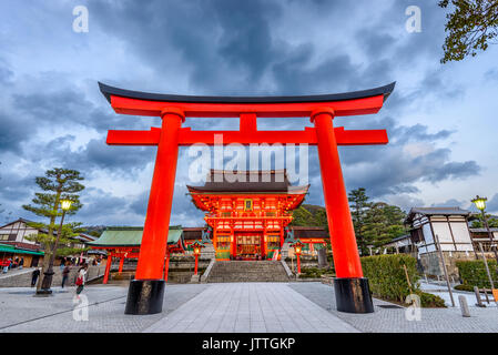Fushimi Inari Shrine in Kyoto, Japan. Stock Photo