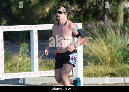Los Angeles, CA, USA. 10th August, 2017.  Runner during the half marathon at the World Police and Fire Games 2017 in Los Angeles CA, USA Credit: Chester Brown/Alamy Live News Stock Photo