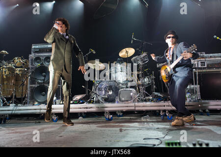 Beastie Boys, Brixton Academy, 4th September 2007 Michael 'Mike D' Diamond Adam 'MCA' Yauch Adam 'Ad-Rock' Horovitz Stock Photo