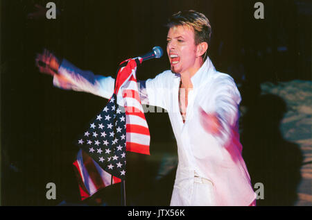 David Bowie, performing live at Shepherds Bush Empire Stock