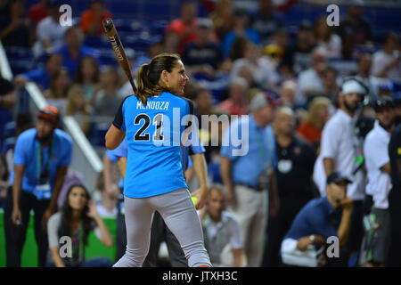 The All-Star and Legends Celebrity Softball Game at Marlins Park in Miami,  Florida. Featuring: Christina Milian Where: Miami, Florida, United States  When: 09 Jul 2017 Credit: Johnny Louis/WENN.com Stock Photo - Alamy