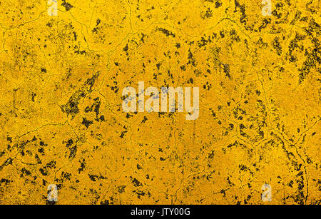 Plaster. Wall texture. Bumpy plaster. Background stucco wall. Plaster background. Bright yellow stucco Stock Photo