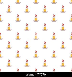 Simple candle pattern seamless Stock Vector