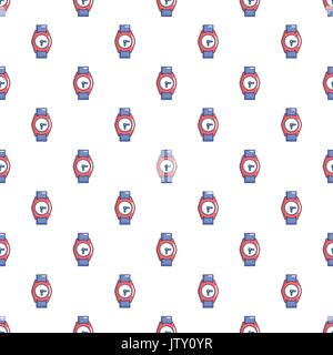 Hand watch pattern seamless Stock Vector