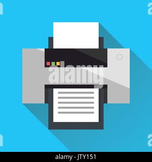 Cartridge Printer. Flat design. Vector illustration. Stock Vector