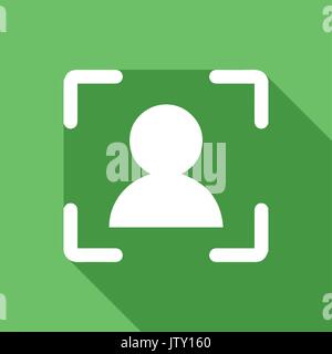 Camera focus icon. Flat design. Vector illustration. Stock Vector
