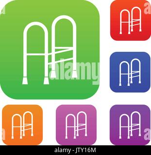 Walker set collection Stock Vector