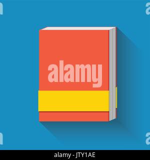 Book flat icon. Flat design. Vector illustration Stock Vector