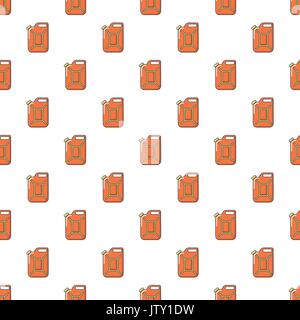 Canister of gasoline pattern seamless Stock Vector